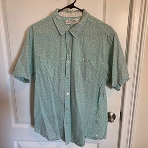 Ezekiel polka dot button down size L